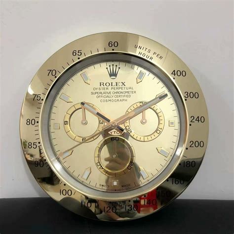 rolex wall clock size